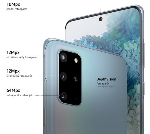 Samsung Galaxy S20 a S20+ smartphone